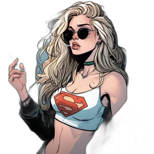 comic book art, concept art, cartoon, fantasy art transparent PNG cut-out