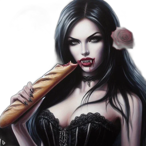 food, fantasy art, comic book art, photorealistic transparent PNG cut-out