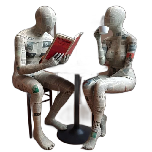 robot, furniture, staff, cyberpunk transparent PNG cut-out