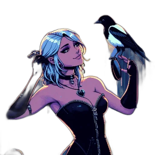dress, comic book art, concept art, fantasy art transparent PNG cut-out