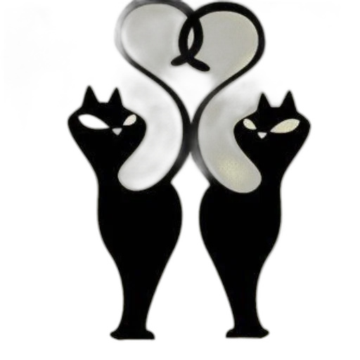 jewelry, mask, monochrome, two transparent PNG cut-out