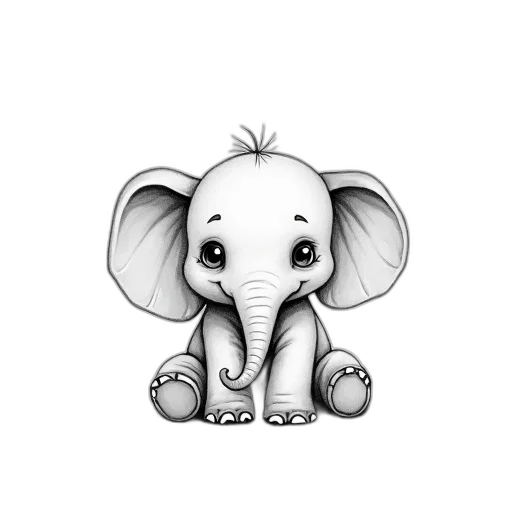 animal, creature, staff, pencil sketch transparent PNG cut-out