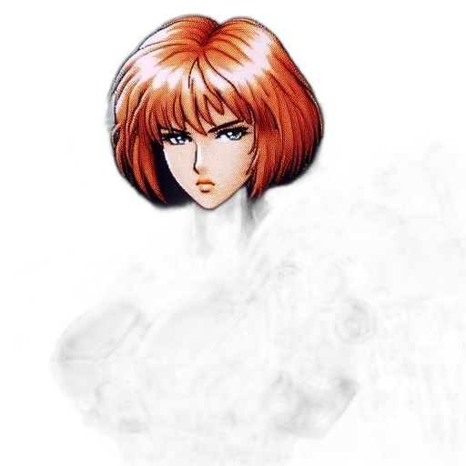 hair, face, staff, concept art transparent PNG cut-out