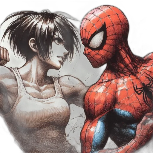 comic book art, concept art, watercolor, photorealistic transparent PNG cut-out