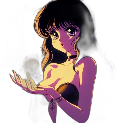 dress, anime, cartoon, fantasy art transparent PNG cut-out
