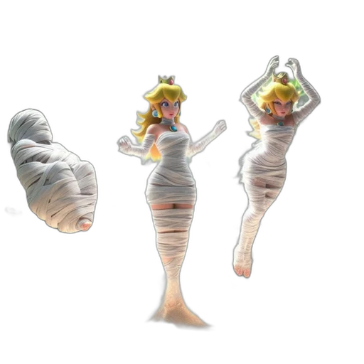 dress, creature, hair, crown transparent PNG cut-out