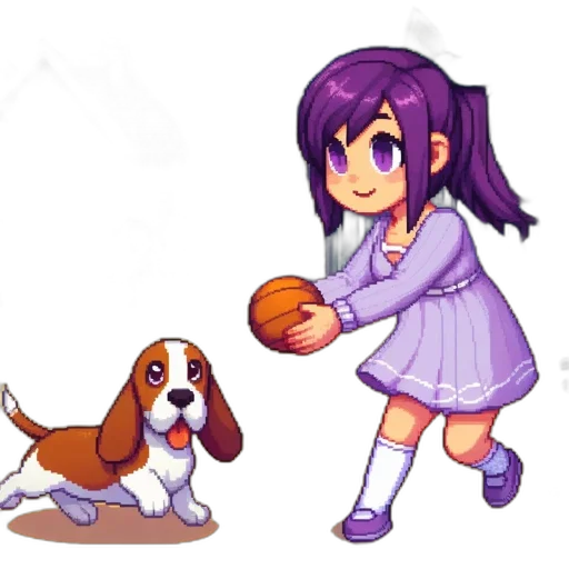 animal, creature, pixel art, anime transparent PNG cut-out