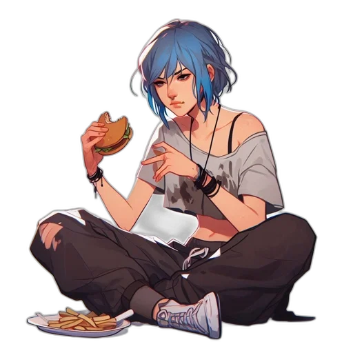 food, concept art, pixel art, anime transparent PNG cut-out