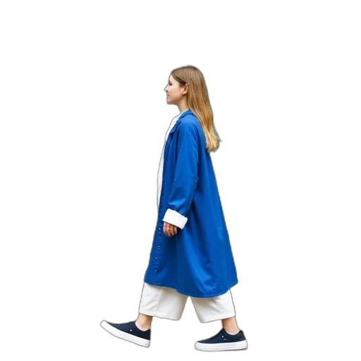 dress, jacket, staff, concept art transparent PNG cut-out