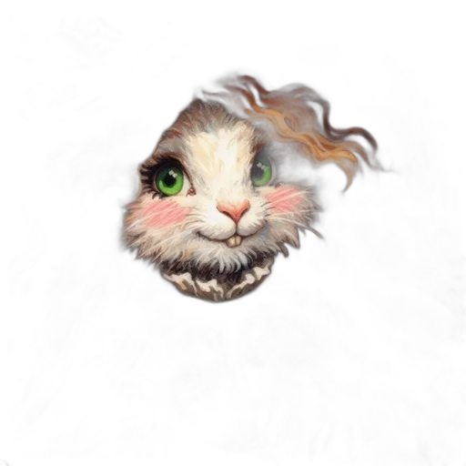 animal, creature, hair, face transparent PNG cut-out