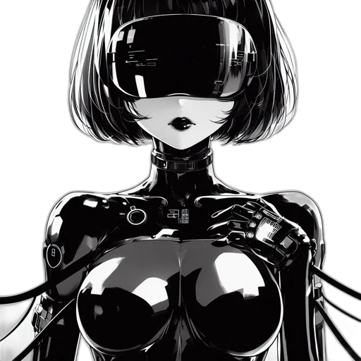 robot, mask, dress, face transparent PNG cut-out
