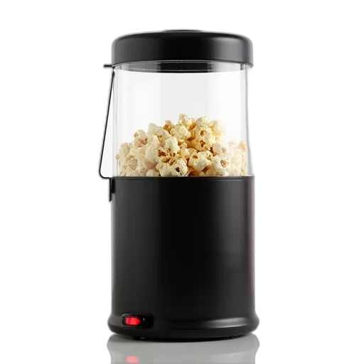 food, 3d render, black, popcorn transparent PNG cut-out