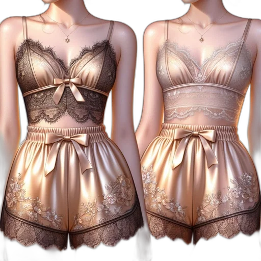 dress, 3d render, golden, earth tones transparent PNG cut-out