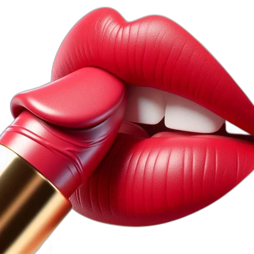 photorealistic, red, up-close, portrayal transparent PNG cut-out