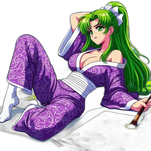 dress, dragon, anime, fantasy art transparent PNG cut-out