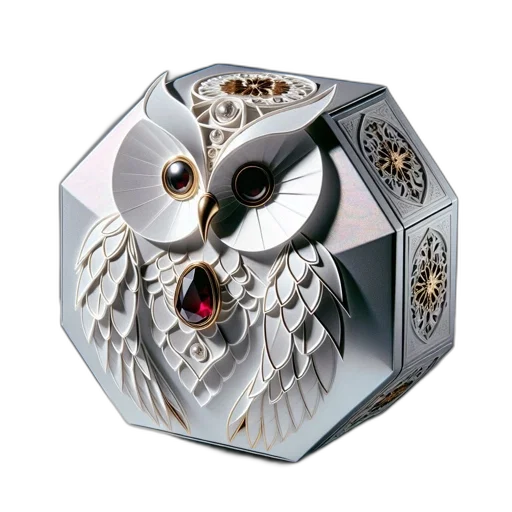 jewelry, robot, 3d render, concept art transparent PNG cut-out