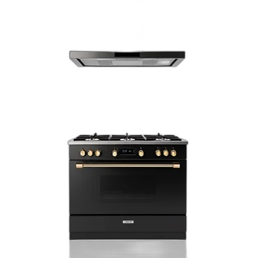 3d render, modern, gas, stove transparent PNG cut-out