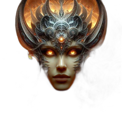 mask, face, crown, staff transparent PNG cut-out