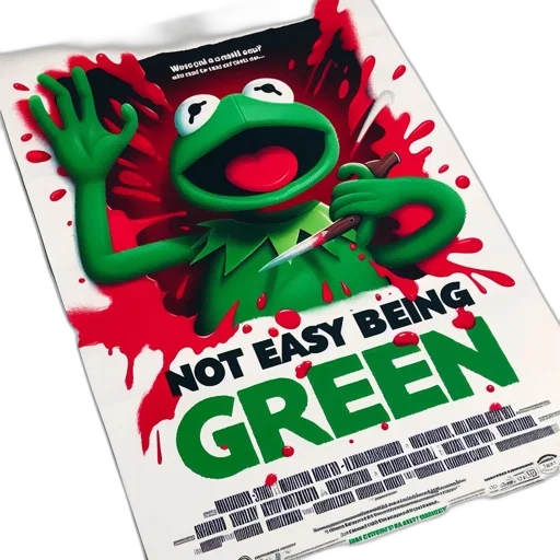 green, poster, film, titled transparent PNG cut-out