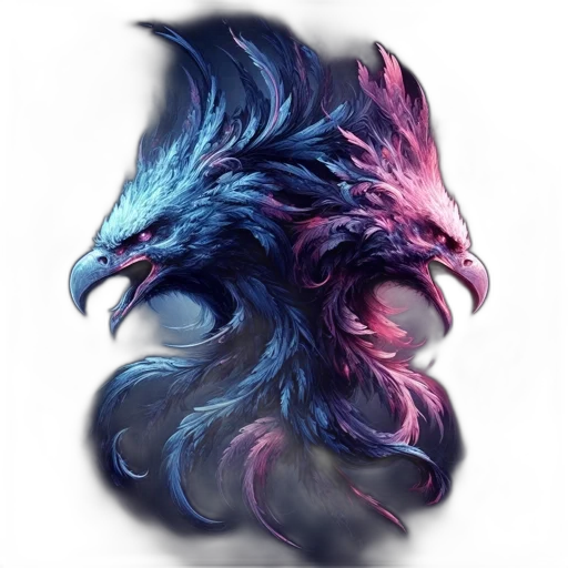 dragon, mask, hair, creature transparent PNG cut-out