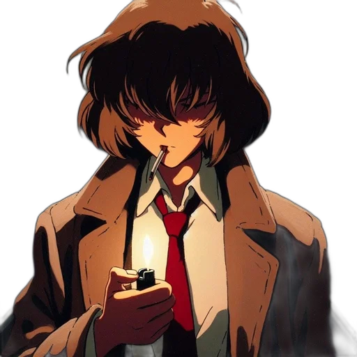 jacket, face, mask, anime transparent PNG cut-out