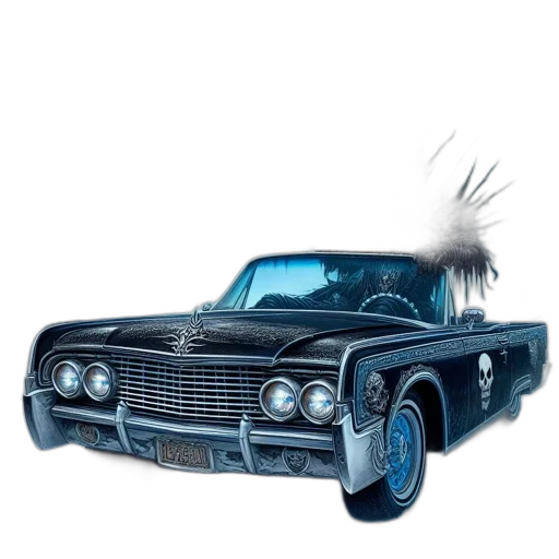 car, weapon, hair, concept art transparent PNG cut-out