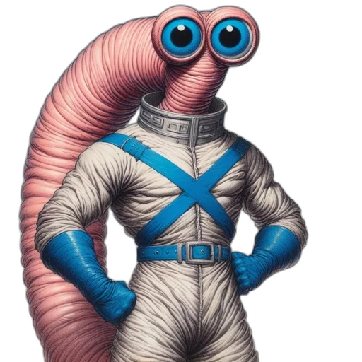 robot, creature, staff, animal transparent PNG cut-out