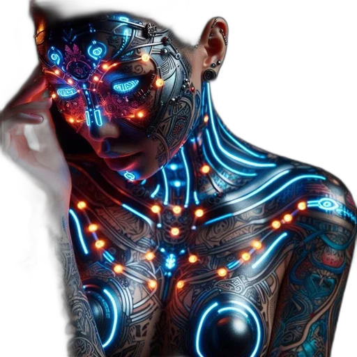 robot, jewelry, mask, face transparent PNG cut-out