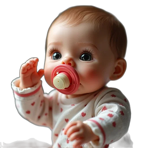 face, photorealistic, 3d render, oil painting transparent PNG cut-out