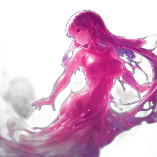 dress, creature, hair, watercolor transparent PNG cut-out
