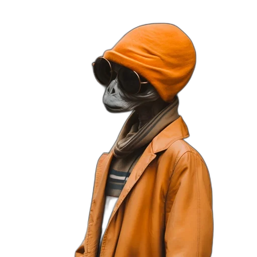 jacket, mask, hat, face transparent PNG cut-out