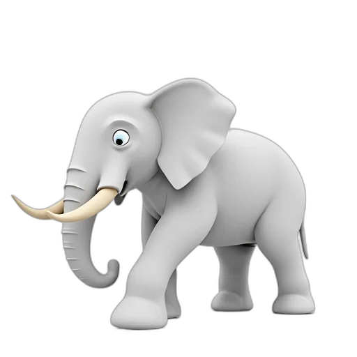 animal, 3d render, concept art, photorealistic transparent PNG cut-out