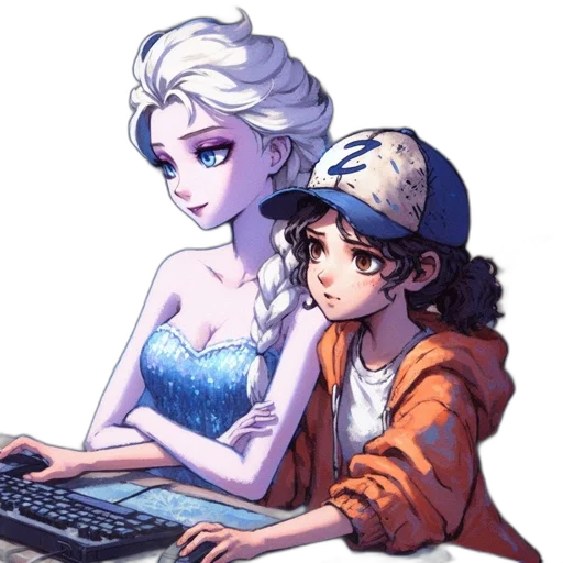 hat, vaporwave, pixel art, anime transparent PNG cut-out