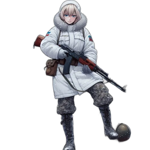 jacket, weapon, staff, concept art transparent PNG cut-out