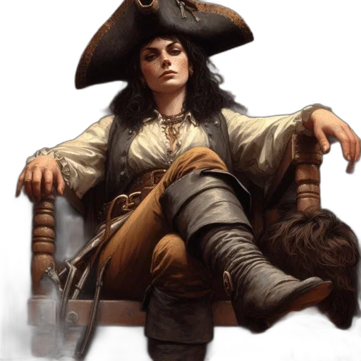 staff, hat, jacket, fantasy art transparent PNG cut-out