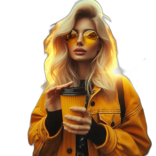 jacket, face, hair, mask transparent PNG cut-out