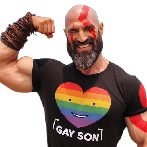 animal, weapon, bearded, man transparent PNG cut-out