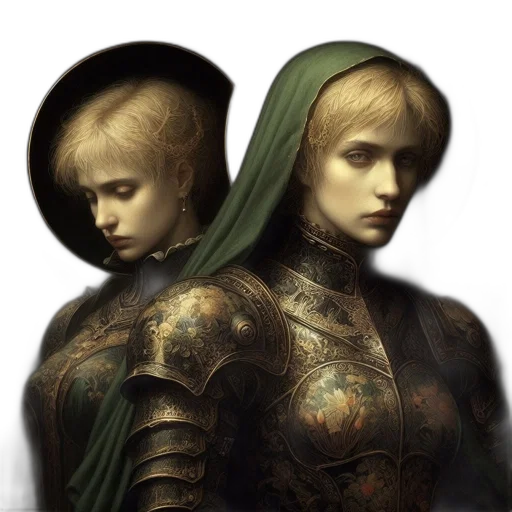 concept art, fantasy art, photorealistic, oil painting transparent PNG cut-out