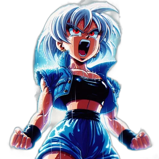 concept art, anime, comic book art, vaporwave transparent PNG cut-out