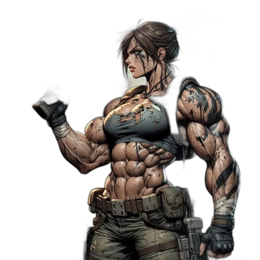 weapon, comic book art, concept art, cyberpunk transparent PNG cut-out