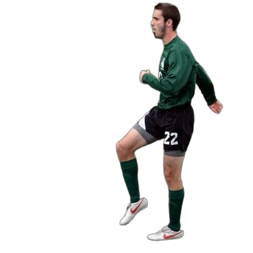 jacket, soccer, player, green transparent PNG cut-out