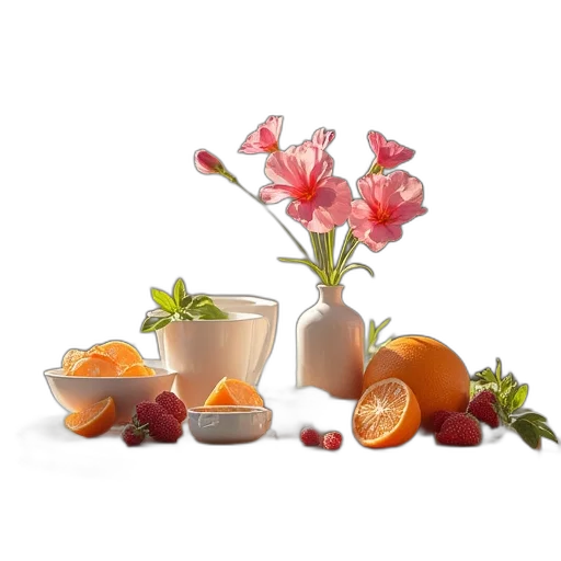 food, photorealistic, 3d render, new transparent PNG cut-out