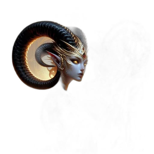 mask, creature, dragon, hair transparent PNG cut-out