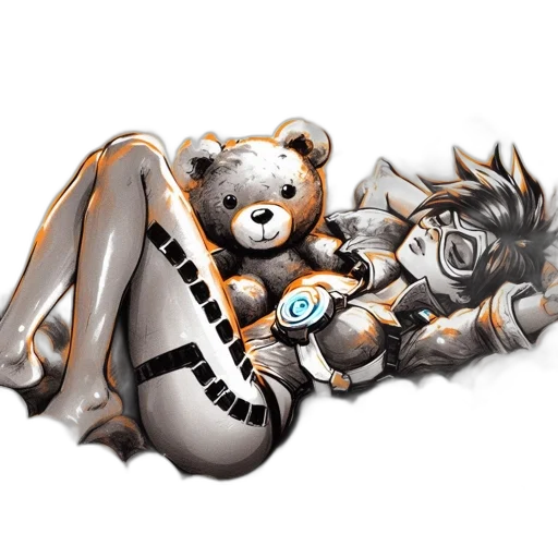 robot, pixel art, concept art, fantasy art transparent PNG cut-out