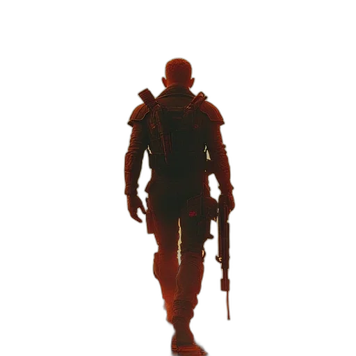 robot, weapon, staff, sword transparent PNG cut-out