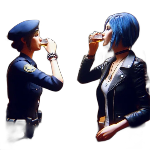jacket, bottle, concept art, photorealistic transparent PNG cut-out