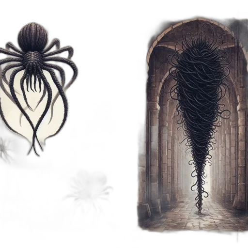 creature, hair, concept art, fantasy art transparent PNG cut-out