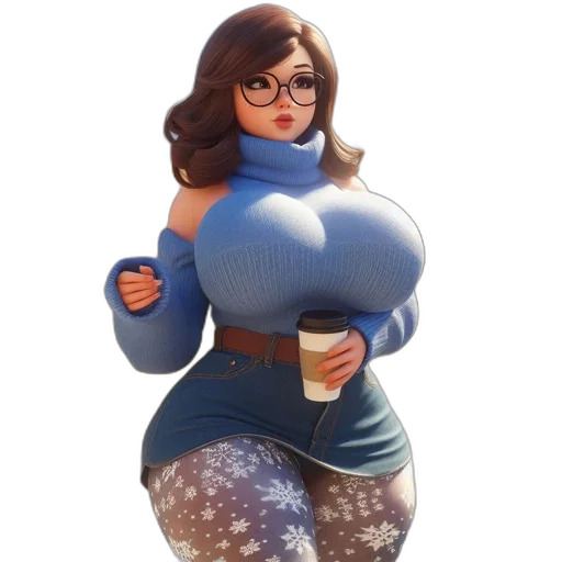 dress, staff, concept art, 3d render transparent PNG cut-out