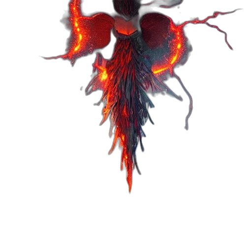 dragon, creature, hair, crown transparent PNG cut-out