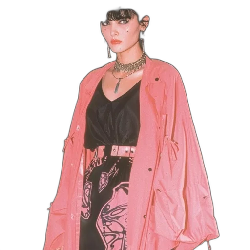 jacket, dress, jewelry, umbrella transparent PNG cut-out